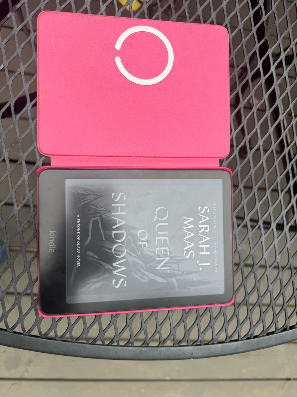 Pink Kindle E-Reader with Protective Cover